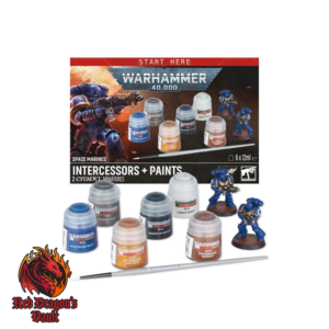 Warhammer 40k Space Marines Intercessor Marines and Paints Set